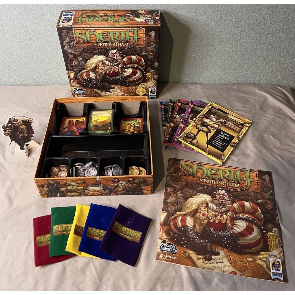 Sheriff of Nottingham Board Game by Arcane Wonders (First Edition) 2014 COMPLETE